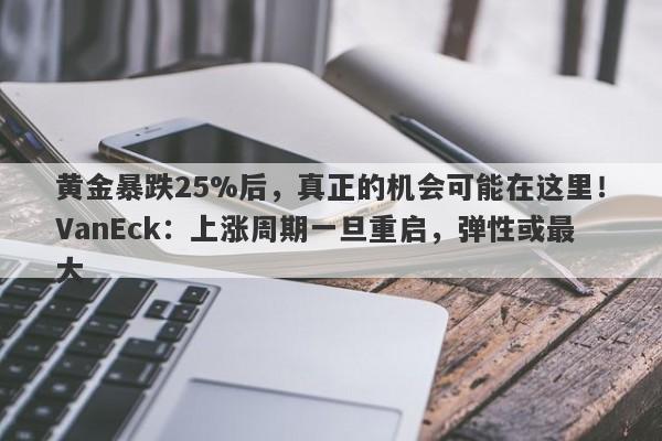 黄金暴跌25%后，真正的机会可能在这里！VanEck：上涨周期一旦重启，弹性或最大