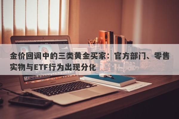 金价回调中的三类黄金买家：官方部门、零售实物与ETF行为出现分化