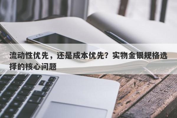 流动性优先，还是成本优先？实物金银规格选择的核心问题